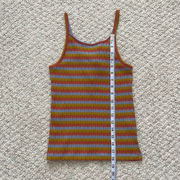 Madewell NWT multi color striped tank top - Picture 5 of 8